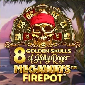 8 Golden Skulls of Holly Roger Megaways Firepot