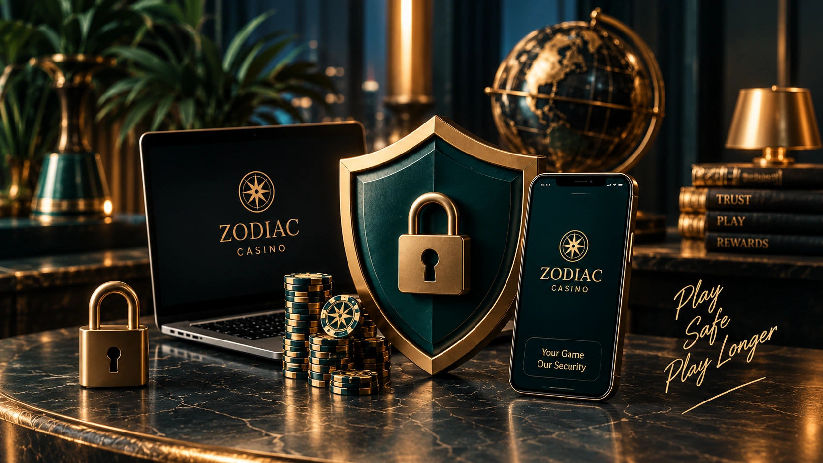 Zodiac Casino Online account and security protection